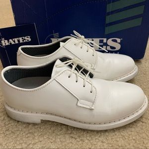 Bates white dress shoes